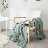 Blankets for Beds Hand knitted Sofa - Golonzo -                                                                             