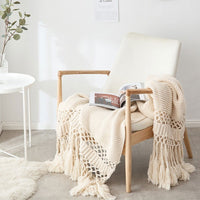 Blankets for Beds Hand knitted Sofa - Golonzo -                                                                             