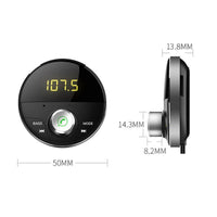 Bluetooth 5.0 Handsfree Car Kit + 3.5mm Jack AUX Audio MP3 Player Wireless FM Transmitter - Golonzo -                                                                             