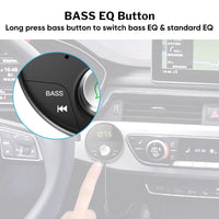 Bluetooth 5.0 Handsfree Car Kit + 3.5mm Jack AUX Audio MP3 Player Wireless FM Transmitter - Golonzo -                                                                             
