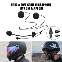Bluetooth Interphone Motorcycle Helmet Wireless Headset Intercom for 3 Rider+FM Radio - Golonzo -                                                                             