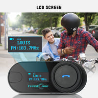 Bluetooth Motorcycle Intercom with LCD Screen - Golonzo -                                                                             