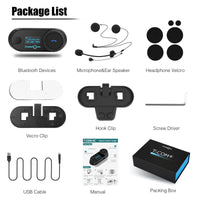 Bluetooth Motorcycle Intercom with LCD Screen - Golonzo -                                                                             