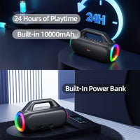 Bluetooth Speaker - 60W Bluetooth 5.3 Wireless Speakers Loud with BassUp Technology - Golonzo -                                                                             