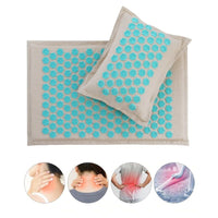 Acupressure Mat for Back/Body Pain Treatment, Massage Mat and Pillow Set Yoga Mat - Golonzo -                                                                             