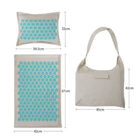 Acupressure Mat for Back/Body Pain Treatment, Massage Mat and Pillow Set Yoga Mat - Golonzo -                                                                             