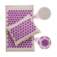 Acupressure Mat for Back/Body Pain Treatment, Massage Mat and Pillow Set Yoga Mat - Golonzo -                                                                             