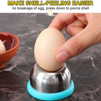 Boiled Egg Piercer Stainless Steel Egg Prickers - Golonzo -                                                                             