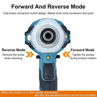 Brushless Cordless Rechargable Electric Screwdriver Impact Wrench - Golonzo -                                                                             