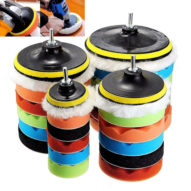 Buffing Sponge Polishing Pad Hand Tool Kit - Golonzo -                                                                             