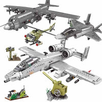 Building Block Military Airforce Plane Toys Model for Kid - Golonzo -                                                                             