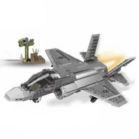 Building Block Military Airforce Plane Toys Model for Kid - Golonzo -                                                                             