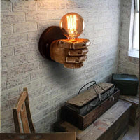 CLASSICAL RESIN FIST WALL LAMPS - Golonzo -                                                                             