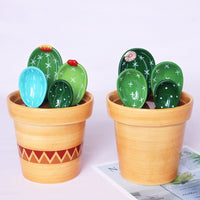 Cactus Ceramic Measuring Spoon Set - Golonzo -                                                                             