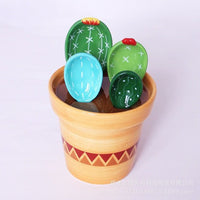 Cactus Ceramic Measuring Spoon Set - Golonzo -                                                                             