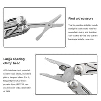 Camping Multitool Plier - Cable Wire Cutter and Outdoor Camping Tools - Golonzo -                                                                             