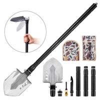 Camping Shovel Folding Durable Survival Shovel Multitool for Camping Gardening Off Roading Outdoor Survial - Golonzo -                                                                             