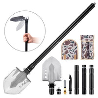 Camping Shovel Folding Durable Survival Shovel Multitool for Camping Gardening Off Roading Outdoor Survial - Golonzo -                                                                             