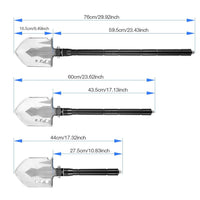 Camping Shovel Folding Durable Survival Shovel Multitool for Camping Gardening Off Roading Outdoor Survial - Golonzo -                                                                             