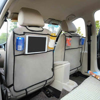 Car Back Seat Protector - With Organizer For Ipad and Drink - Golonzo -                                                                             