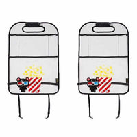 Car Back Seat Protector - With Organizer For Ipad and Drink - Golonzo -                                                                             