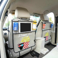 Car Back Seat Protector - With Organizer For Ipad and Drink - Golonzo -                                                                             