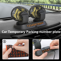 Car Electric Fan - Car Air Cooling 360 Degree Adjustable - Golonzo -                                                                             