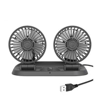 Car Electric Fan - Car Air Cooling 360 Degree Adjustable - Golonzo -                                                                             