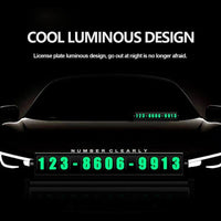 Car Parking Card - Luminous Magnetic Phone Number Plate - Golonzo -                                                                             