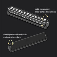 Car Parking Card - Luminous Magnetic Phone Number Plate - Golonzo -                                                                             