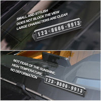 Car Parking Card - Luminous Magnetic Phone Number Plate - Golonzo -                                                                             