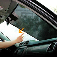 Car Sunshade Curtain Window - Black Cover Suction - Golonzo -                                                                             