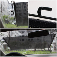 Car Sunshade Curtain Window - Black Cover Suction - Golonzo -                                                                             