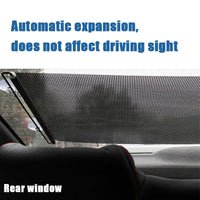 Car Sunshade Curtain Window - Black Cover Suction - Golonzo -                                                                             