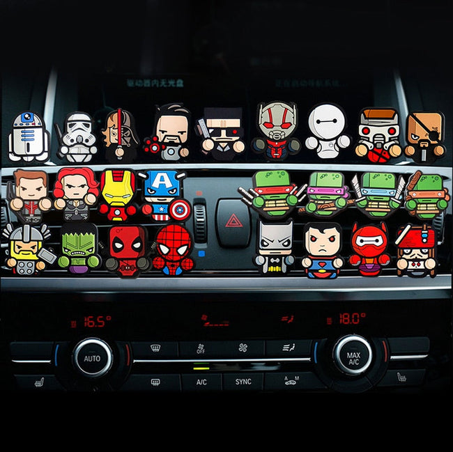 Cartoon Air Freshener Car Styliing The Avengers Star Wars Iron Man Captain America outlet perfumes Auto Air Condition - Golonzo -                                                                             