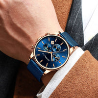 Casual Mesh Strap Fashion Quartz Watch For Mens - Golonzo -                                                                             