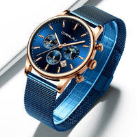 Casual Mesh Strap Fashion Quartz Watch For Mens - Golonzo -                                                                             