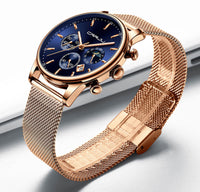 Casual Mesh Strap Fashion Quartz Watch For Mens - Golonzo -                                                                             