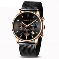 Casual Mesh Strap Fashion Quartz Watch For Mens - Golonzo -                                                                             