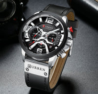 Casual Sport Watches - Military Grade Leather Wrist Watch - Golonzo -                                                                             
