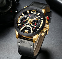 Casual Sport Watches - Military Grade Leather Wrist Watch - Golonzo -                                                                             