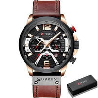 Casual Sport Watches - Military Grade Leather Wrist Watch - Golonzo -                                                                             
