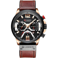 Casual Sport Watches - Military Grade Leather Wrist Watch - Golonzo -                                                                             