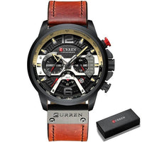 Casual Sport Watches - Military Grade Leather Wrist Watch - Golonzo -                                                                             