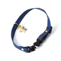 Cat Collars Safety Quick Release with Bell Adjustable Cat Collar with Star Pendant Soft Strong Nylon Strip for Cat - Golonzo -                                                                             