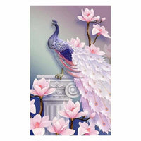 5D Peacock/Cat Diamond Embroidery Painting (with rhinestones need to be pasted) - Golonzo -                                                                             