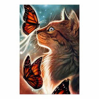 5D Peacock/Cat Diamond Embroidery Painting (with rhinestones need to be pasted) - Golonzo -                                                                             