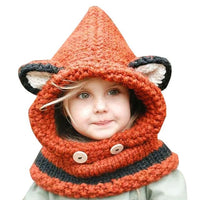Cat Ear Kids Winter Wrap Scarf - Golonzo -                                                                             