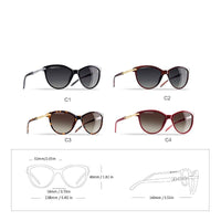 Cat Eye Gradient Shades Polarized Sunglasses - Golonzo -                                                                             