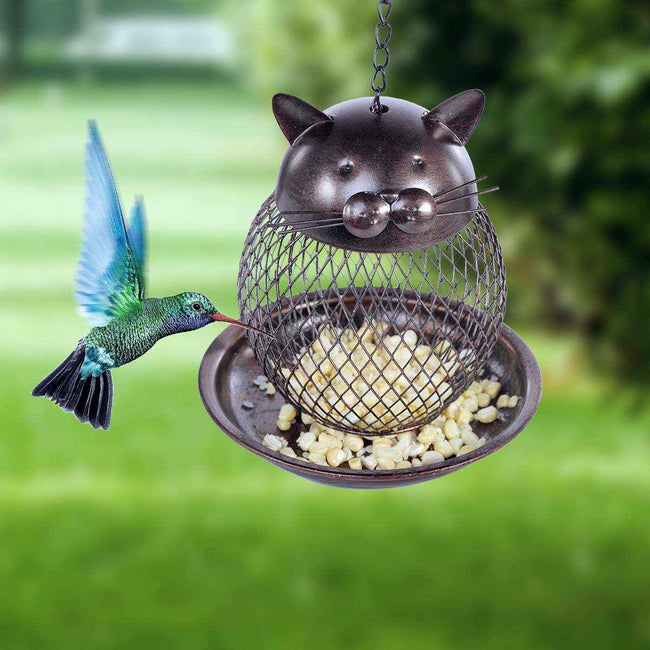 Cat Shaped Bird Feeder - Golonzo -                                                                             